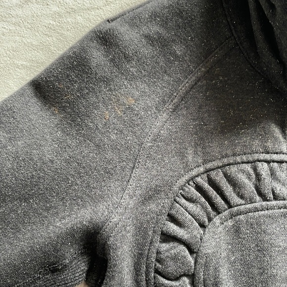 LULULEMON Heathered Black with Sparkle Cuddle Up Jacket Size 4 - Picture 10 of 10